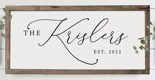 Personalized Family Sign