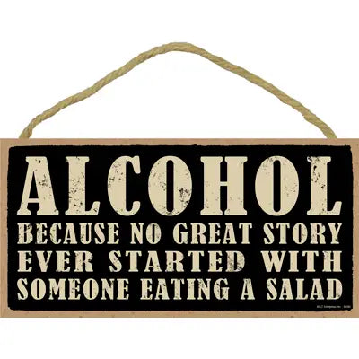 Wood Sign - Alcohol