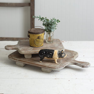 Set of Two Wood Cutting Board Risers