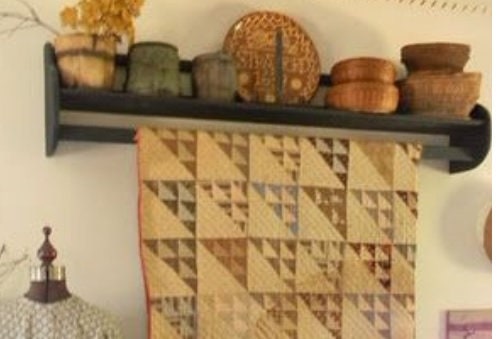 Primitive Country Quilt Rack