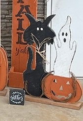 Wooden Ghost Primitive Fall Decor