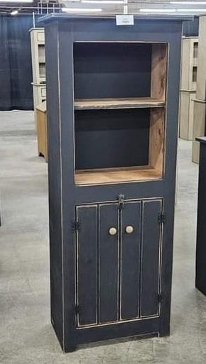 Primitive Country Cupboard with hutch