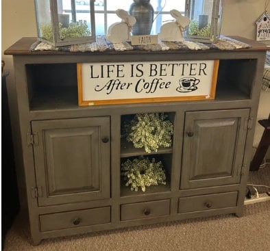 Farmhouse Coffee bar cabinet