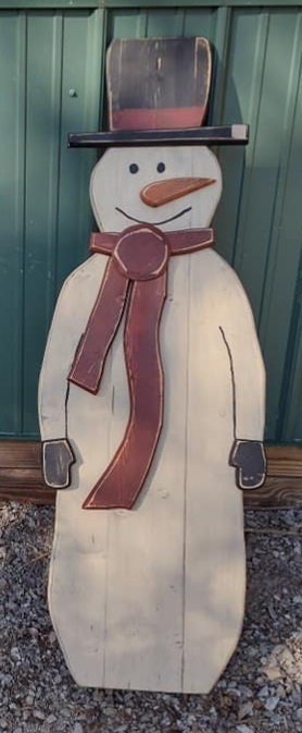 Primitive Wood Snowman