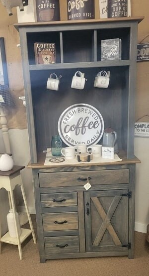 Coffee Bar, Coffee Bar Cabinet, Coffee Hutch, Coffee Cupboard, Coffee Station, Kitchen Hutch, Pantry Cupboard, Beverage Station