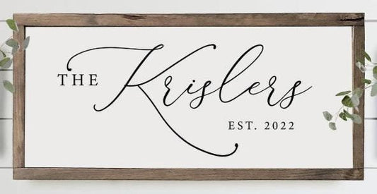 Personalized Family Sign