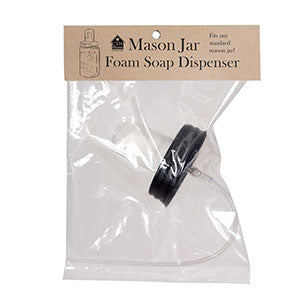 Mason Jar Foaming Soap Dispenser Lid - Black - Box of 4