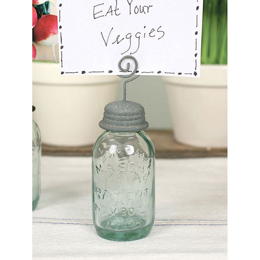 Mason Jar Place Card Holder - Box of 4