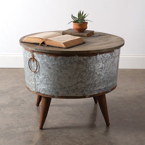 Washtub Coffee Table with Storage